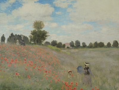 Papoulas silvestres, perto de Argenteuil de Claude Monet